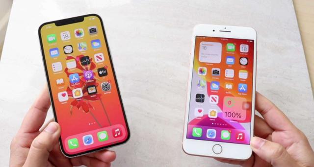苹果8和苹果13大小对比？(最佳手机尺寸是多少)  第2张