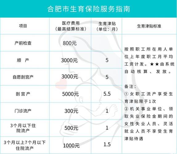 2021安徽省生育津贴领取标准？(合肥苹果7多少钱啊)  第3张